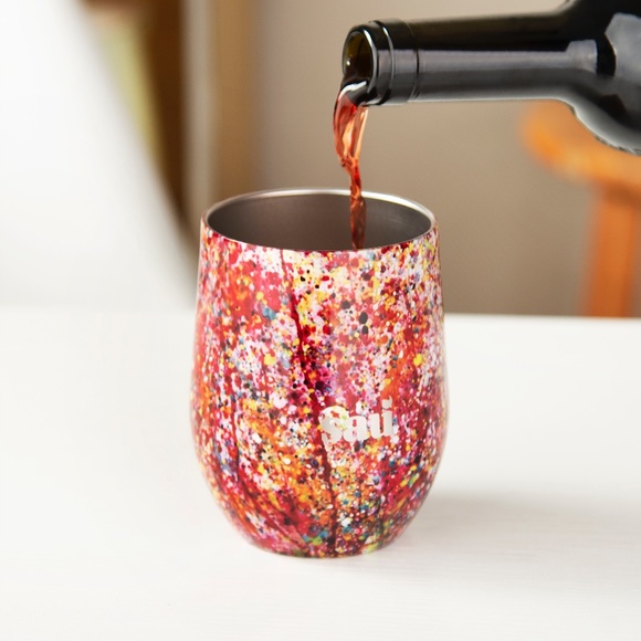 Stainless Steel Vacuum Insulated Wine Tumbler Cup with Lid 355 ml - Picture 6 of 7